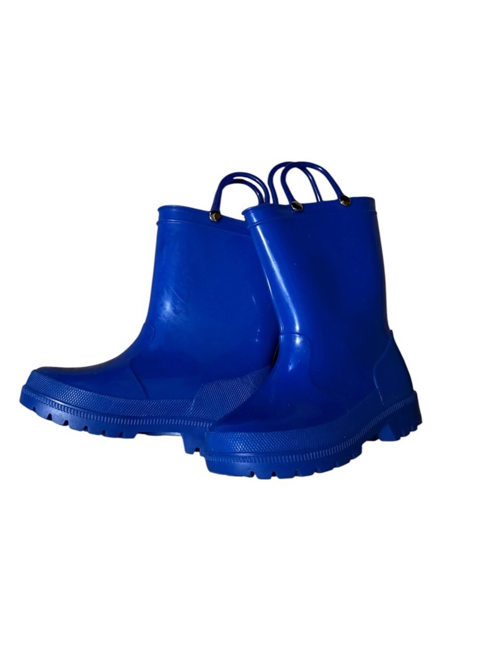 Kids Blue Rain Boots with Grip Sole